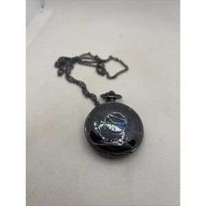 Pocket Watch with Chain – Moon & Stars Face
